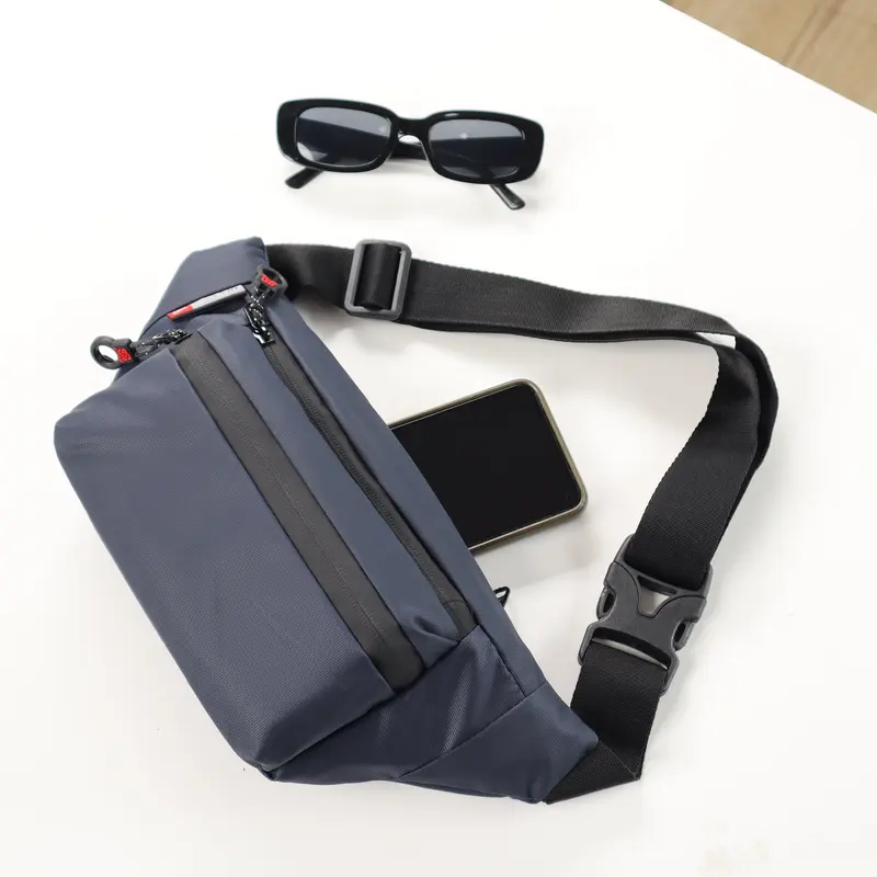 Tas Pinggang Waist Bag Waterproof 017 Asttin Unisex Bimo D1000 Garansi 1 Tahun - Hitam, Cowok Waistbag tas  pinggang  pria 0