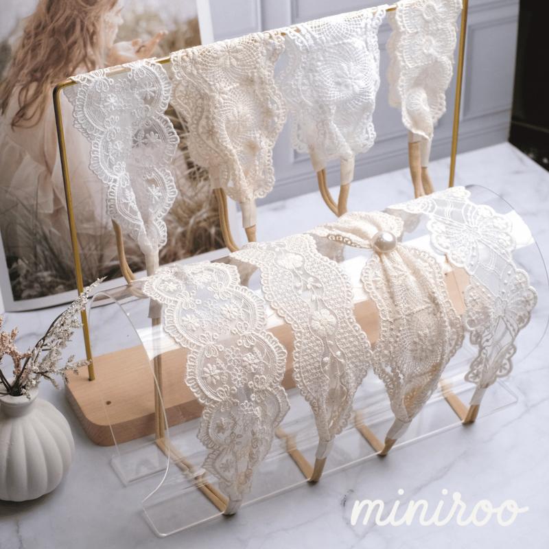 Miniroo Bando Bandana Renda Karet Nilon Anak Perempuan Korea Merry 0