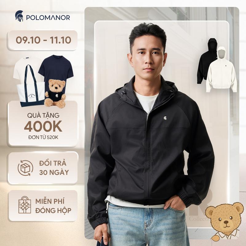 [NEW T9] Áo khoác gió nam Cao Cấp chống nắng ASTON, chất liệu Dù Twill mềm mịn thoáng mát - POLOMANOR