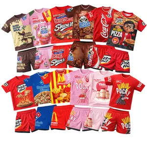 Setelan Anak Jersey Premium Motif Snack Lucu Terbaru