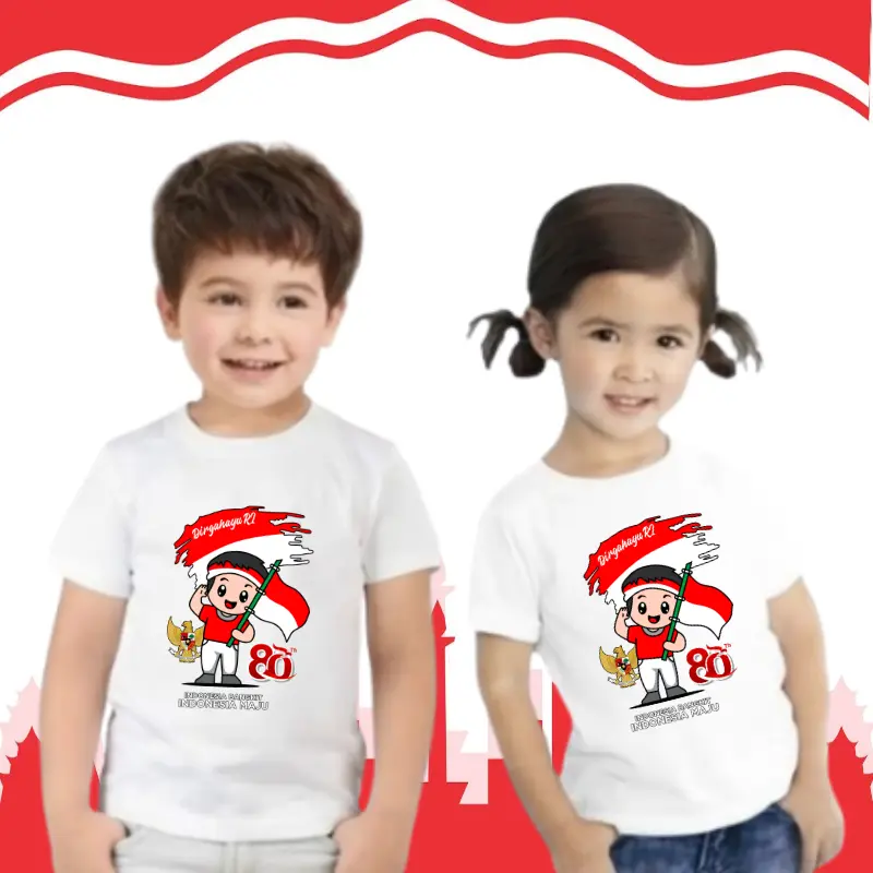 Baju Kaos Anak Hari Kemerdekaan 17 Agustus Fashion 2
