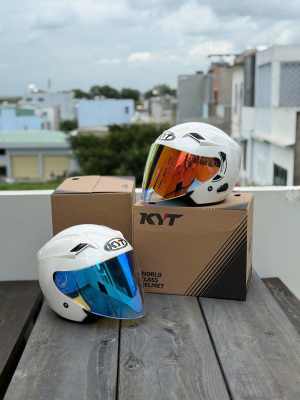  Combo nón bảo hiểm KYT VENOM 3 4 2 Kính đủ màu kèm khăn ninja tem KYT và túi chính hãng 