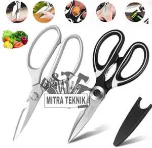 Gunting Serbaguna Gunting SK5 Tajam Kuat Daging Dapur Serbaguna Sayur Potong Tulang Ayam ikan Buka Botol Stainless Steel