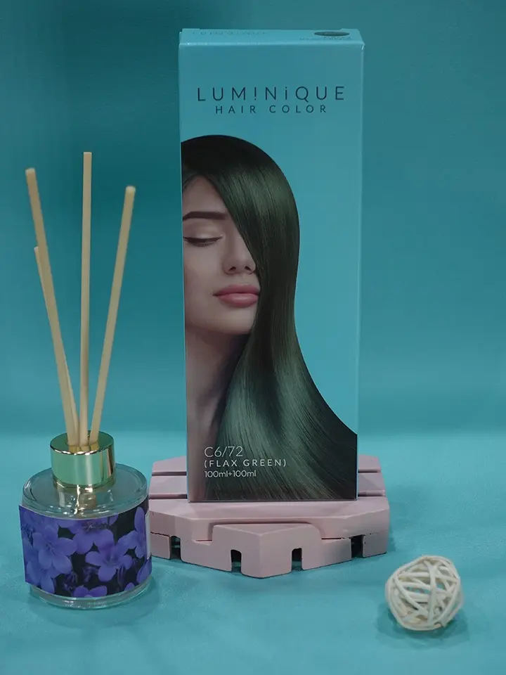 Luminique Hair Color C6/72 Flax Green Kering Pewarna