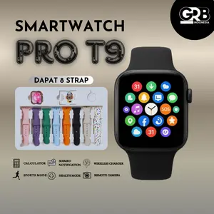 Smartwatch Pro T9 Gen9 Bisa Baca Notifikasi Medsos Bluetooth Wireless Charger Sports and Health Smartwatch
