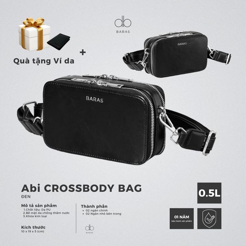  Túi đeo chéo da Abi Mini Bag - BARAS VIETNAM - Túi đeo chéo thời trang nam nữ 