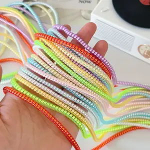 MEASTORE Pelindung Kabel Bahan Tebal 1.4 Meter Termurah Di  Harga Pabrik Pelilit Kabel Spiral Warna Metalic Pelindung Cable Hp Charger Universal Cord Protector Color case cashmere & stiker xundd