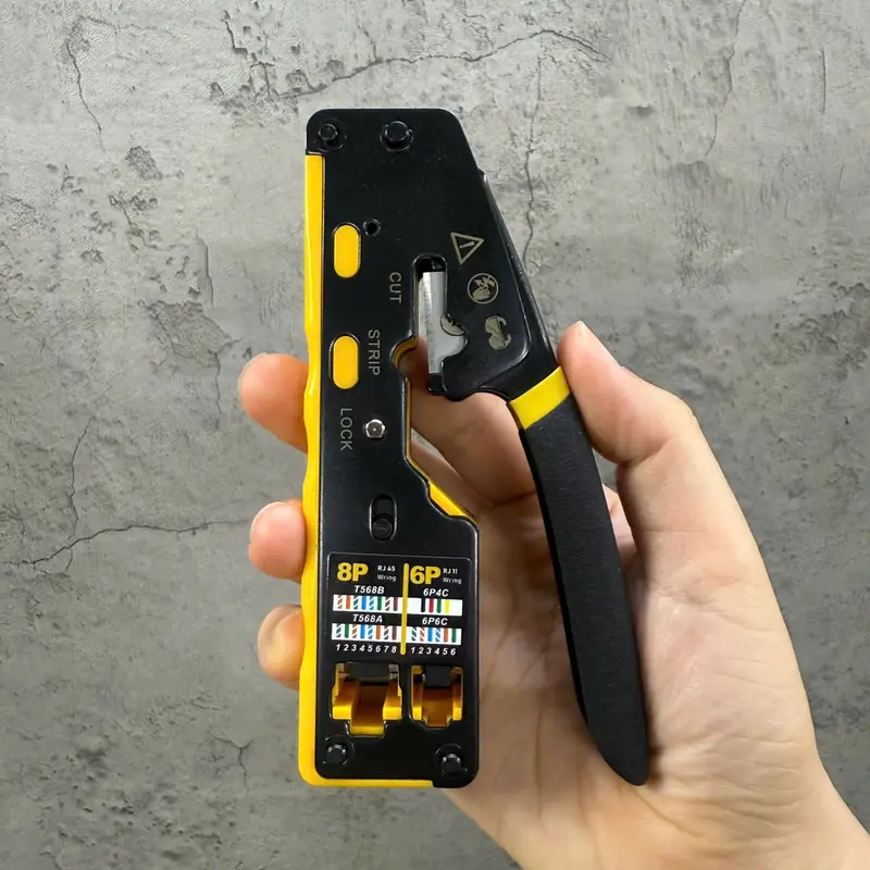 Combo Kìm 6088P model mới + 100 Hạt Mạng Xuyên Thấu (bấm cả hạt thường và xuyên thấu) 4