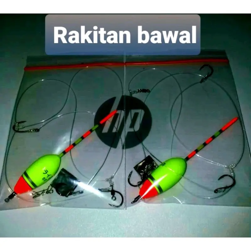 Kail Pancing Bawal Sepaket Siap Pakai Nomer 5 besar Cabang 3 mata kail
