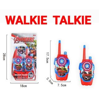 Mainan Anak HT Handy Talkie Walkie Talkie Avengers Dan Frozen 2pcs 4