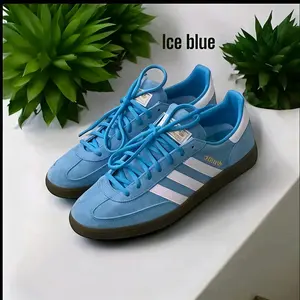 Sepatu Kasual Addis Spezi4l Ice Blue Handball - Sepatu Sneakers Pria Wanita Kekinian - Gratis kaos kaki - COD