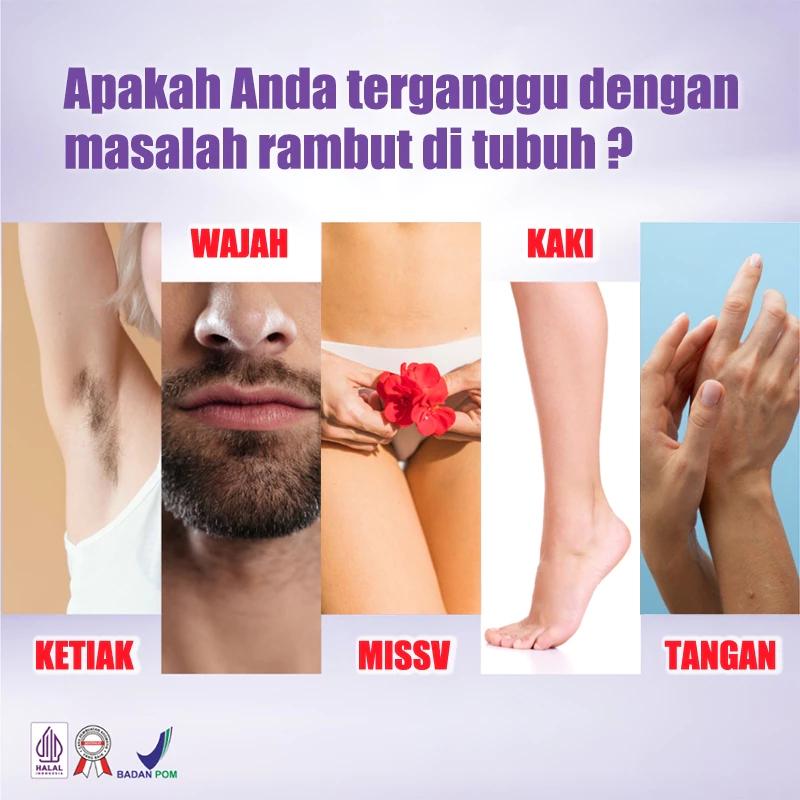Perontok Bulu Permanen Penghilang Bulu Ketiak SJJ Hair Removal Cream 100ML Cepat & Tidak Rasa Sakit Wax Waxing 2