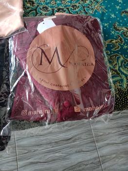 Product Review of Dress Lunna Dress Mahaira Premium Bahan Polo Linen Katun Premium Dress Wanita Muslim Dewasa Mewah  Pesta Elegant Gamis Kondangan Gaun Hitam Rayon Midi Navy Remaja Panjang Crinkle Basic Airflow from I**h 0