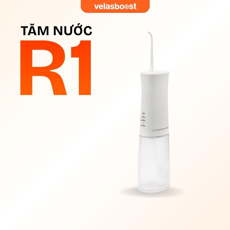 Máy tăm nước velasboost R1, Kháng nước IPX7, Sạc nhanh từ tính, Áp lực nước 40-90 PSI - Hàng chính hãng
