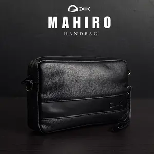 DIEK MAHIRO Clutch Bag Kulit Sapi Asli - Tas Selempang & Handbag Pria Kulit Asli Waterproof Multifungsi