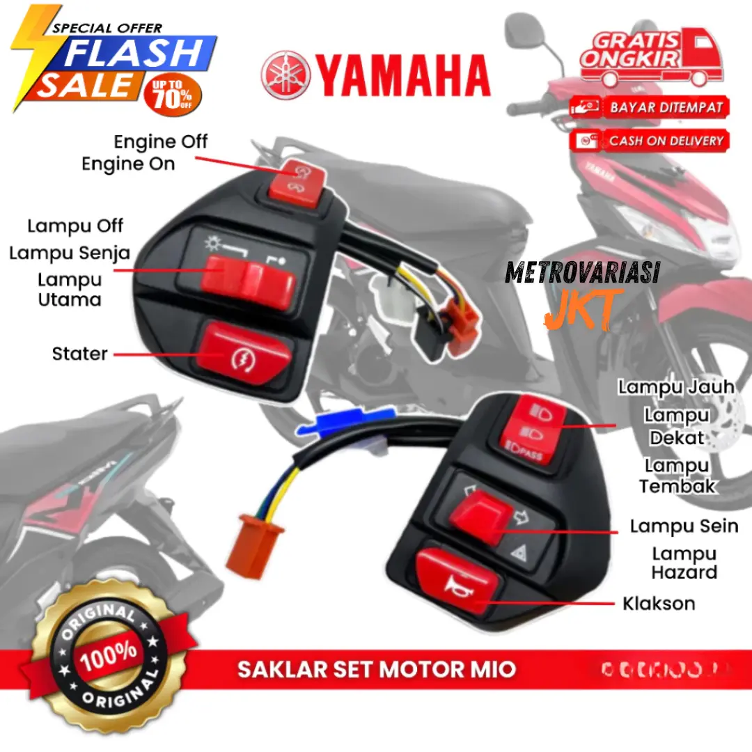 Saklar Set Mio Set Hazard Only Mio Mio J Mio Sporty Jupiter Z Jupiter Mx Smile M3 Mio Soul GT Xeon Aerox 155