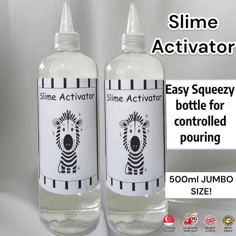Slime Activator (Borax) Jumbo Size 500ml Magic Liquid in Controlled ...