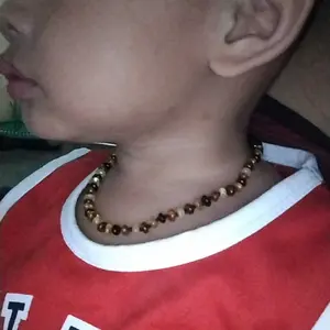 Amber Buddy - [HARGA TERJANGKAU] Kalung amber tumbuh gigi bayi, balita, anak. 32cm (NO POUCH & BOX)