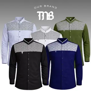 TNB - Baju Koko Pria - Atasan - Lengan Panjang - Model Terbaru 2026 - Motif Kombinasi Batik Falcon - Bahan Katun Impor Vito Signature - Gratis Ongkir