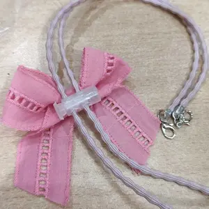 Strap Masker 2 in 1 Mini Ribbon Katalog 2 Konektor Masker Pita Renda Rajut