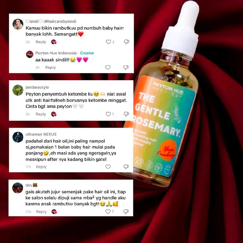 PEYTON HUE THE GENTLE ROSEMARY OIL PEYTON HUE 3