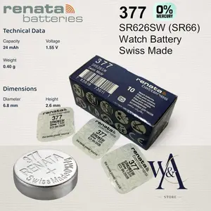 BATERAI RENATA 377 SR626SW BATERAI RENATA 377 RENATA 626 ORIGINAL