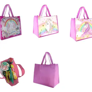 Tas Goodie Bag Ulang Tahun Karakter Anak Unicorn satuan murah bisa untuk snack box MCDY KeFC