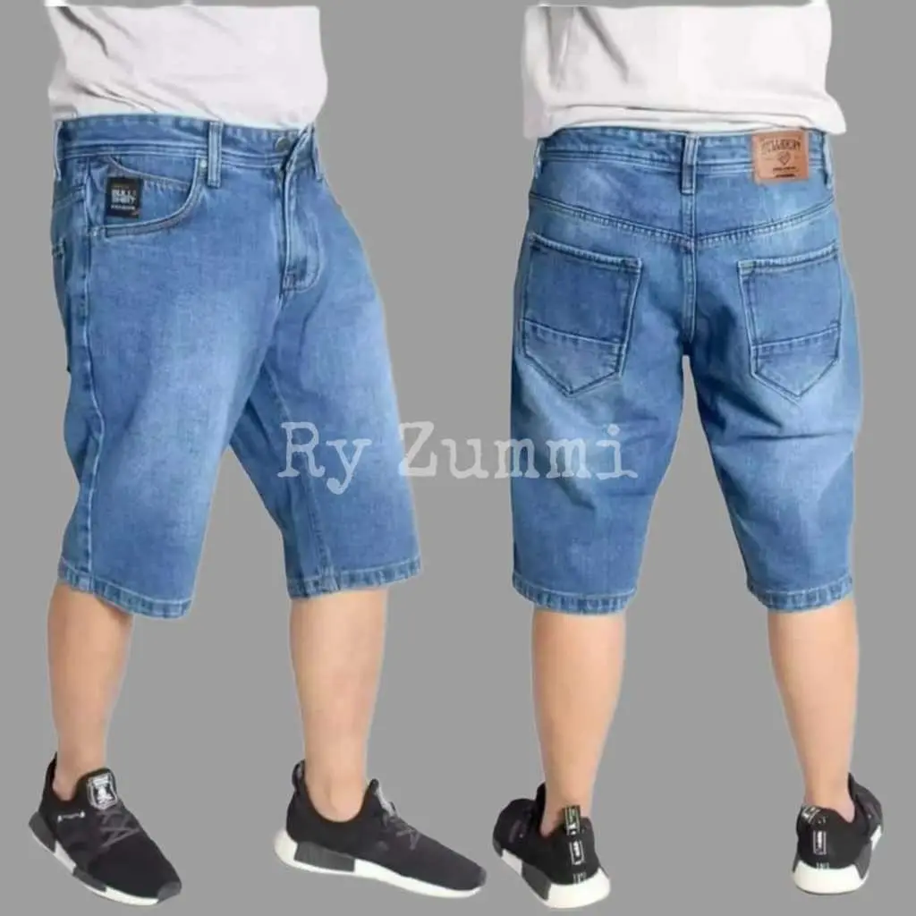 CELANA JEANS PENDEK PRIA LAKI LAKI COWOK CELANA JEANS DENIM LEPIS TERMURAH