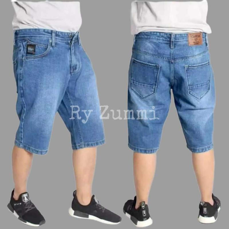 CELANA JEANS PENDEK PRIA LAKI LAKI COWOK CELANA JEANS DENIM LEPIS TERMURAH 0