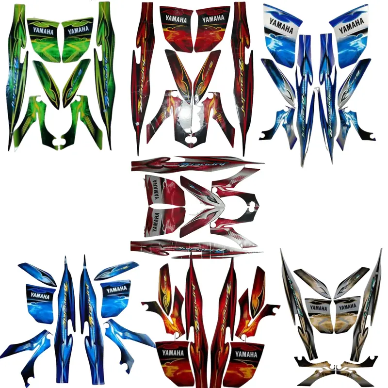 Striping original motor Jupiter Z Burhan Burung Hantu Tahun 2009 Aksesoris 0