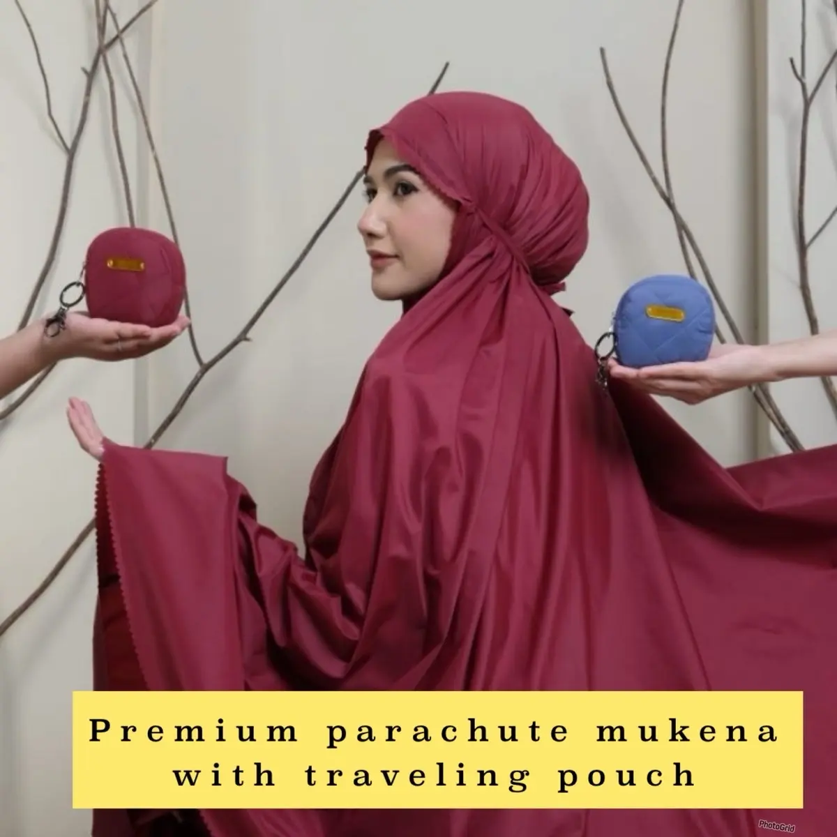 NEW Telekung / Mukena Travel Mini Parasut Premium