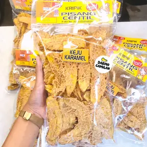 Kripik Pisang Centil Keju Susu Karamel 250gr