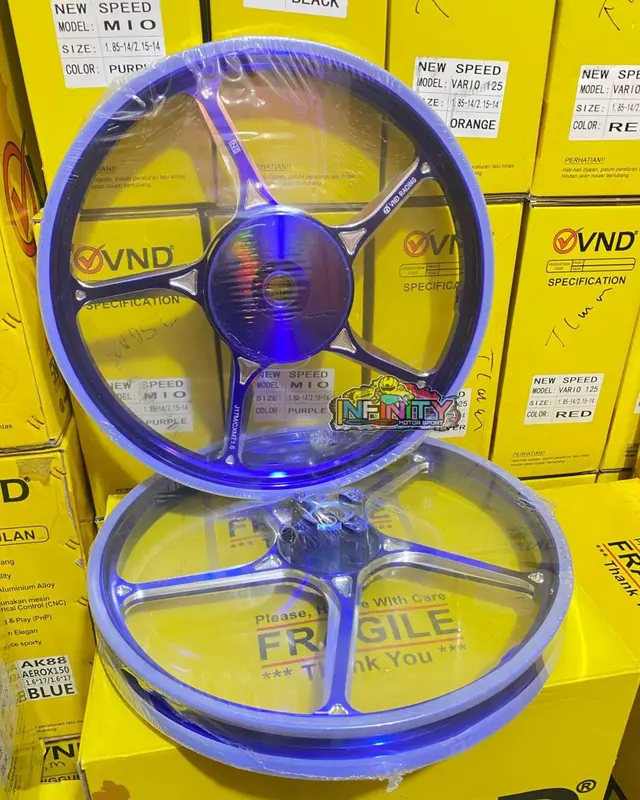 VELG VND NEW SPEED BEAT/SCOOPY/VARIO110 VARIO125/150 AEROX 155/ All NEW AEROX 155 NMAX NEW MIO SPORTY Aluminium Alloy Motorcycle 6