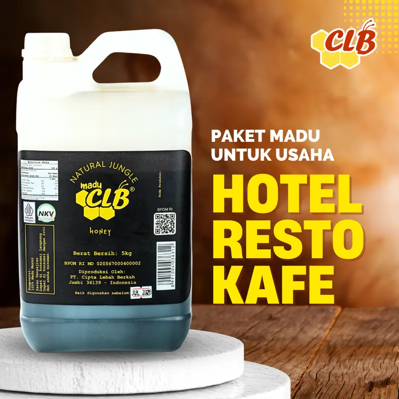 Madu CLB 5kg Paket Usaha Madu Murni Kadar air 17% Untuk Maklon, Industri, Pabrik 2