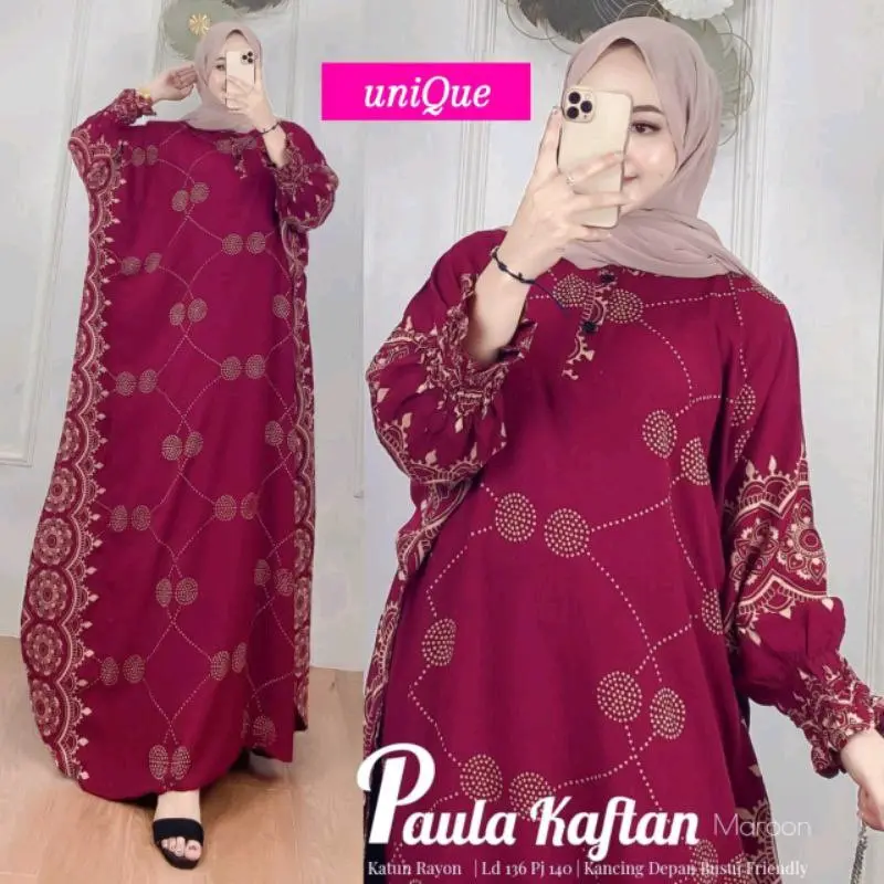 KAFTAN SUSAN-DASTER ARAB LOWO RAYON BUSUI RENDA MILO Bumil Tidur