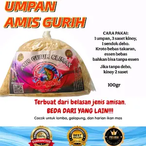 (BELI 4 GRATIS 1) UMPAN AMIS GURIH CLIMAX CRAZY RICH 21 FISHING | UMPAN IKAN MAS/TOMBRO