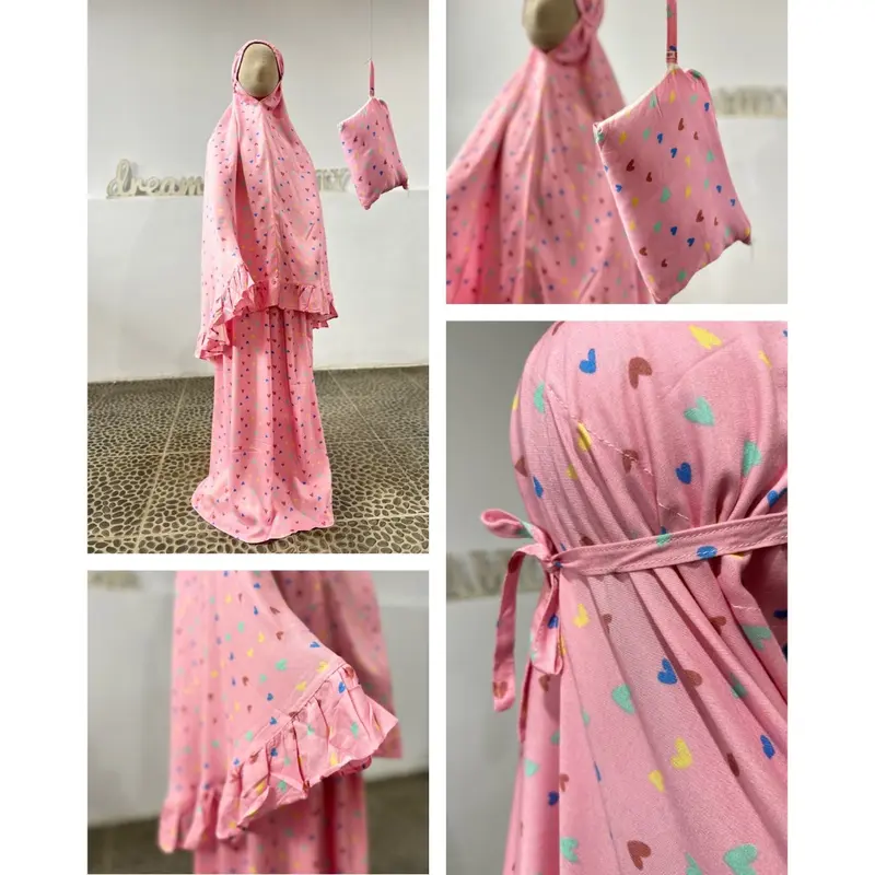 Mukena Anak Perempuan Bahan Katun Rayon Premium 1 sampai 9 tahun By KAL Collection Muslim 3