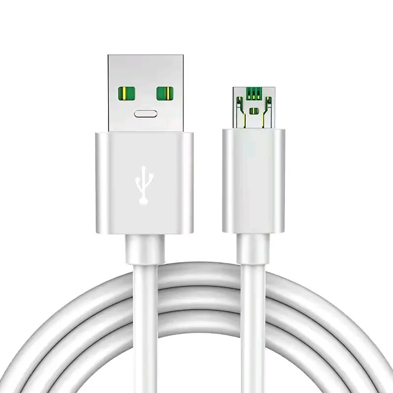 Kabel Data Premium Micro USB Vooc 2A Putih Hitam Pengisian Cepat - Cable Panjang 100 Cm 6