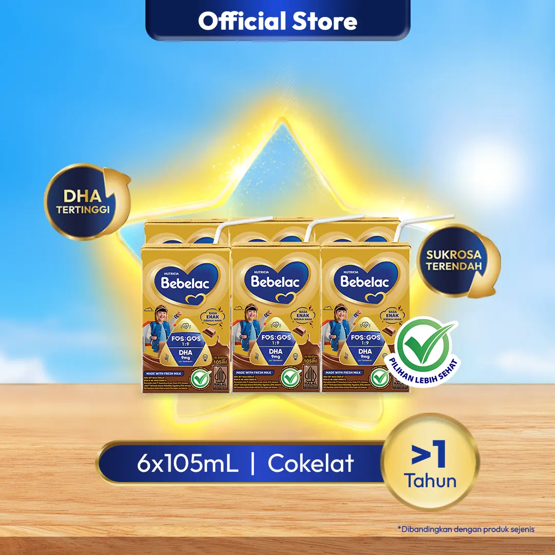 [BARU] Bebelac Susu Formula Cair Rasa Cokelat 105ml x 6