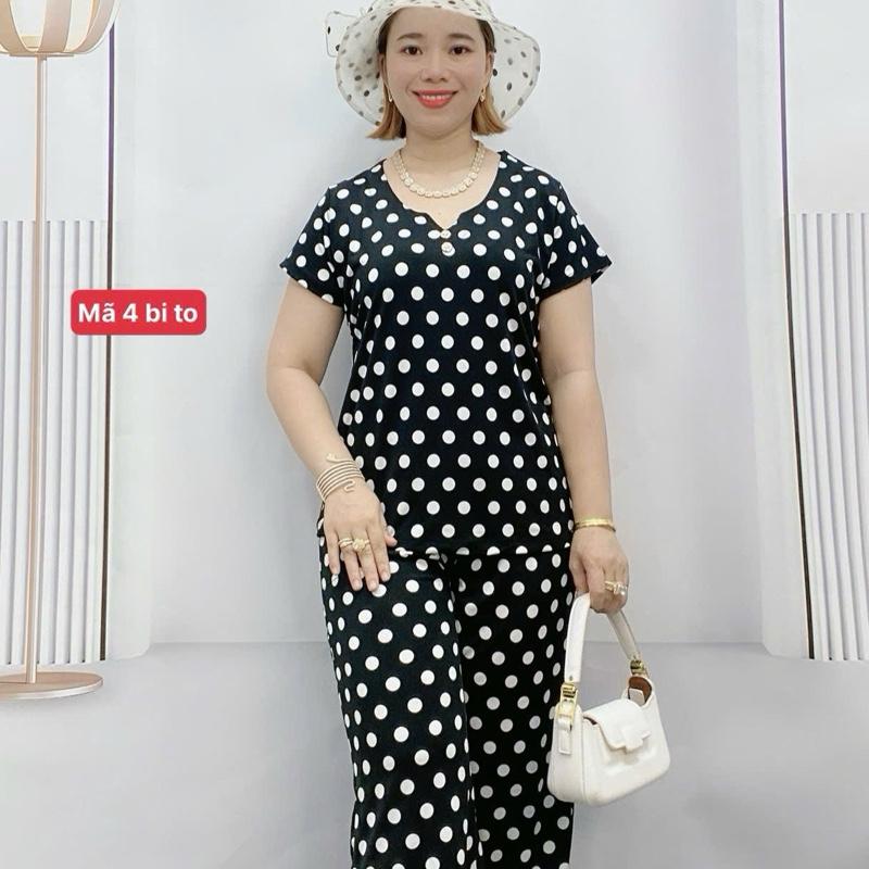 Mã 4  .Đồ bộ tay ngắn quần lỡ chất vải thun mềm mịn mát thấm hút mồ hôi sai 45kg đến 100kg 2