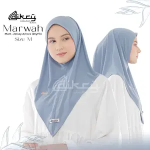 Dikry Collection - Marwah Hijab Malay / Hijab Instan Bahan Jersey Amora Dry Fit