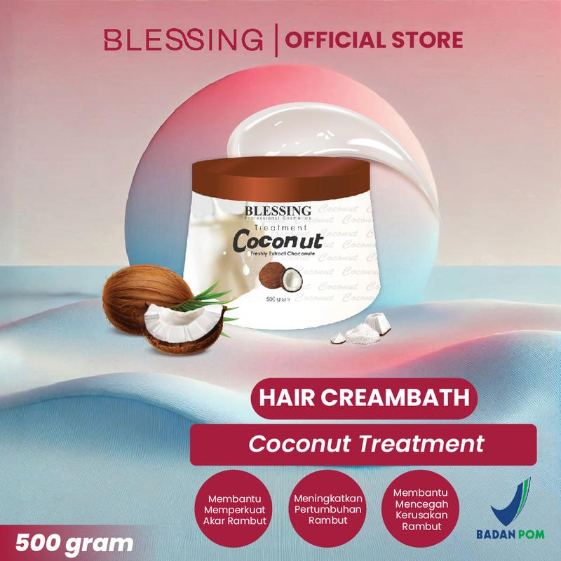 BLESSING Hair Mask Treatment 500 Gr | Masker Rambut | Hair Care Mask | Hair Treatment with Coconut Perawatan 3