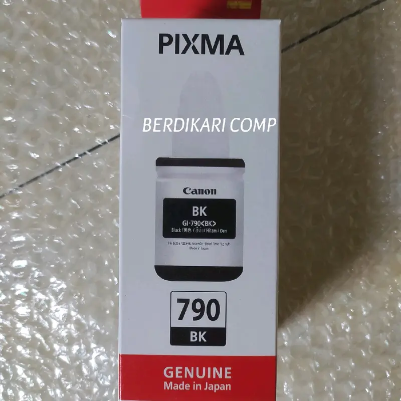 Tinta Canon Pixma 790 Original 1 Set (B,C,Y,M) For Printer G1010 G2010 G3010 G4010 2