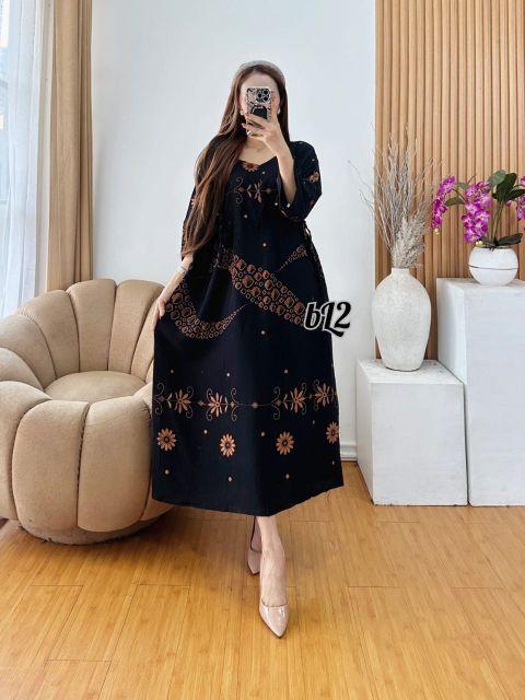 Dress Chibi Jumbo LD 120 Busui Rayon Premium Terbaru Casual