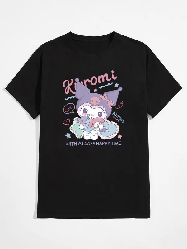 kaos cewek cowok couple keluarga kuromi cinnamoroll 2