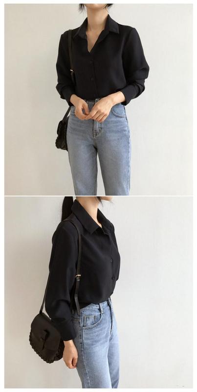 Product Introduction of Korean Style Plus Size Professional OL Shirt Women Casual All-match Loose and Thin Bottoming Shirtblouse Top 53