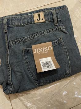 Product Review of JINISO HOTTY GANG - 329 Cutbray Highwaist Celana Jeans Wanita Warna Ocean Blue from H**a 0