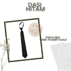 Dasi Hitam Instant Untuk Wisuda Ospek dan Bebas Elegan