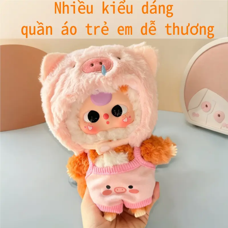 BB3 20cm Doll, Dòng Dễ Thương, Đồ Đeo Búp Bê, Bộ Mũ Heo Nước Hắt Có Thể Mặc,[Không Bao Gồm Búp Bê] 0