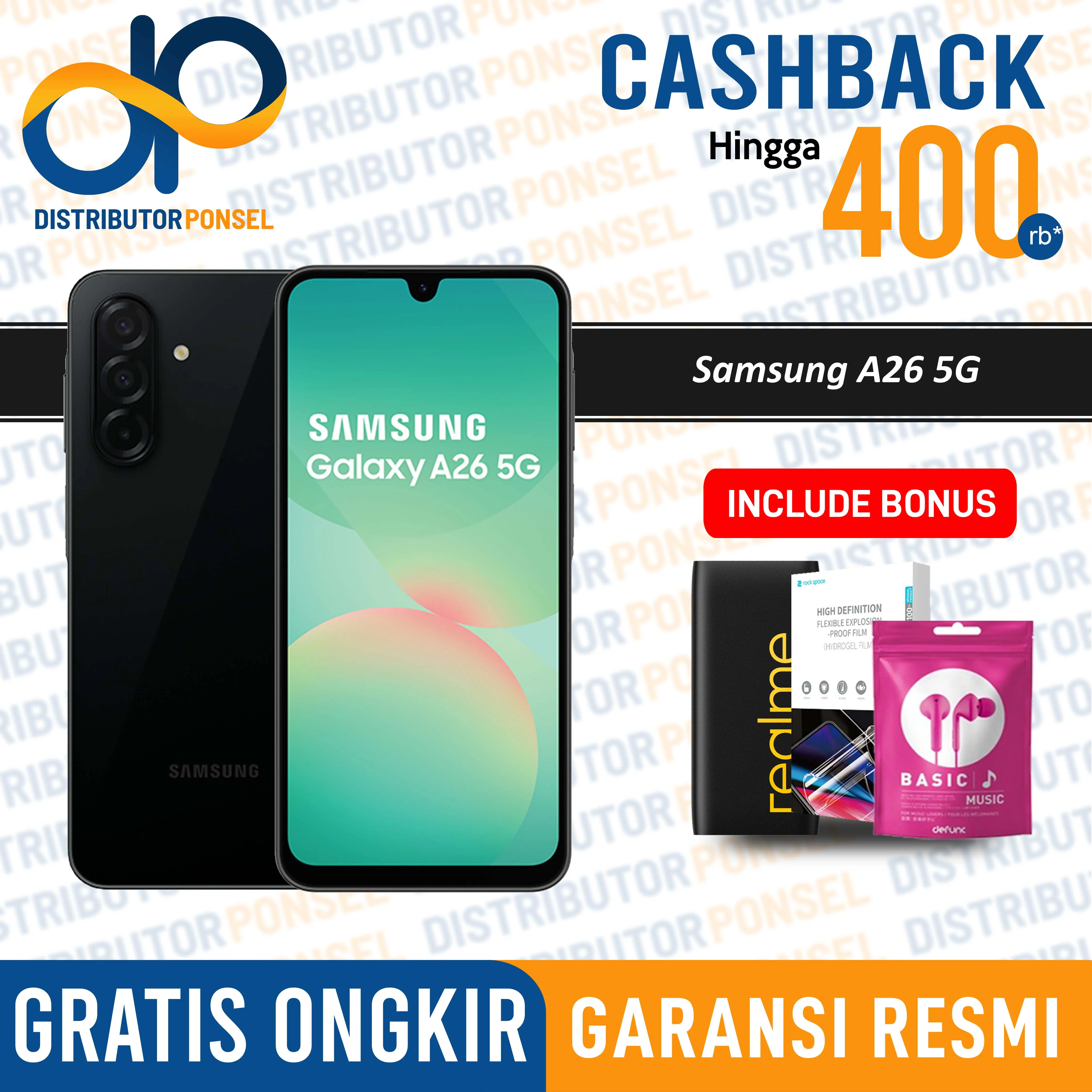 Samsung Galaxy A26 5G 8/256GB - Samsung A26 Garansi Resmi Not A15 A25 5G